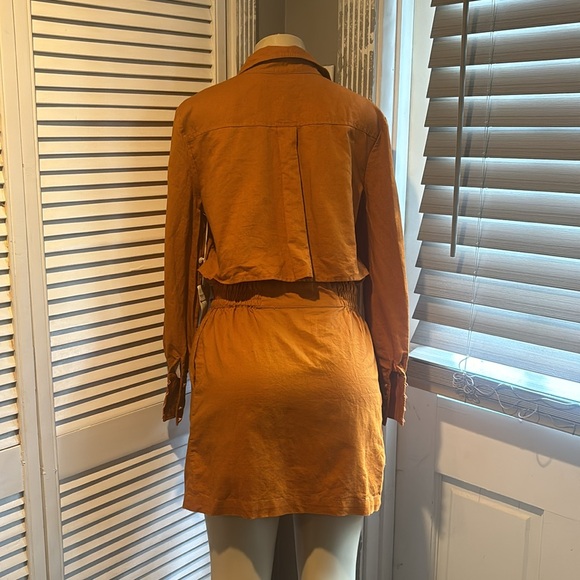 NEW Happy X Nature Utility Linen Dress size S - Picture 5 of 8